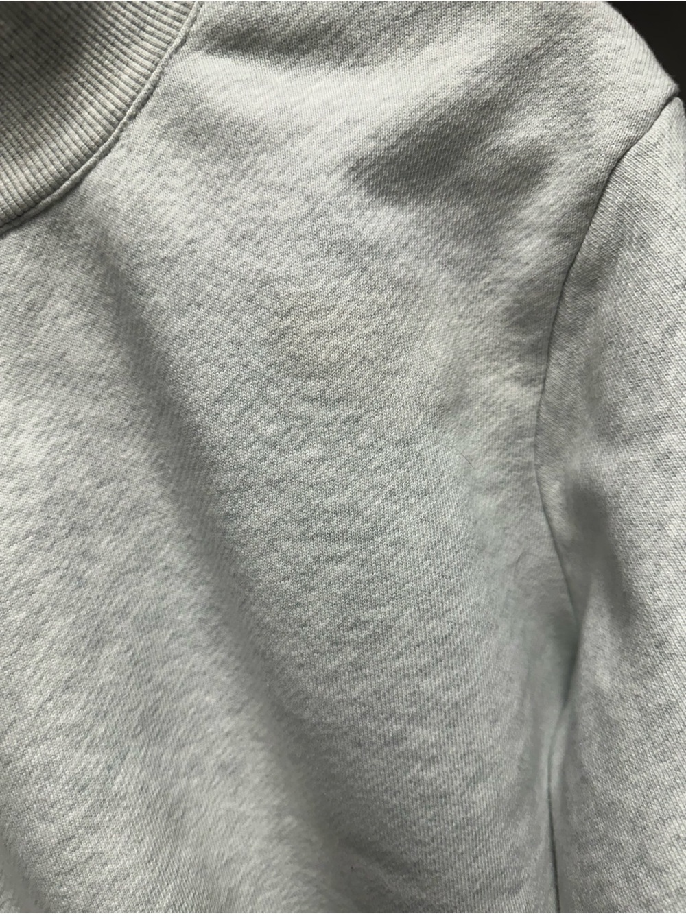 PARKE Flag Graphic Mockneck Sweatshirt Heather Grey Oversized Mens Womens Size S - Picture 3 of 5
